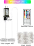 66Ft 200 4th 24 LED RGB Color Changing of July Fairy Lights Plug in, Waterproof String Lights with Remote for Outdoor