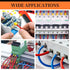 1800pcs Wire Ferrules Kit, AWG 22-7 Insulated Terminal Connector Crimping Kit for Electric, Industrial