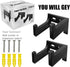 2pcs Heavy Duty Power Tool Organizer, Stainless Steel Pegboard Wall Storage Rack for Garages and Workshops