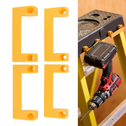 4pcs Garage Organizer Tool Storage, Tape Measure Clip Plastic Holder for Ladder Workbench Electric Tool Organization
