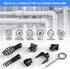 7PCS Drain Cleaner Combination Cutter Head Set, 16mm Manganese Steel for Drain Cleaning Machines