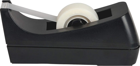 Business Source 32954 Tape Dispenser, Holds 1/2-Inch -3/4-Inch x36 Yds, 1-Inch Core, Black