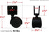 Shepherd Hardware 9420 1-5/8-Inch Twin Wheel Office Chair Caster, 11/16-Inch U-Bracket, 40-lb Load Capacity, 2-Pack,