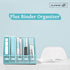 SUPEASY Desk Organizers Metal Magazine File Holder with 5 Vertical Compartments for Office Desktop, Blue Plus