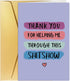 Spercy Funny Thank You Card for Women Men, Thank You for Supporting Me