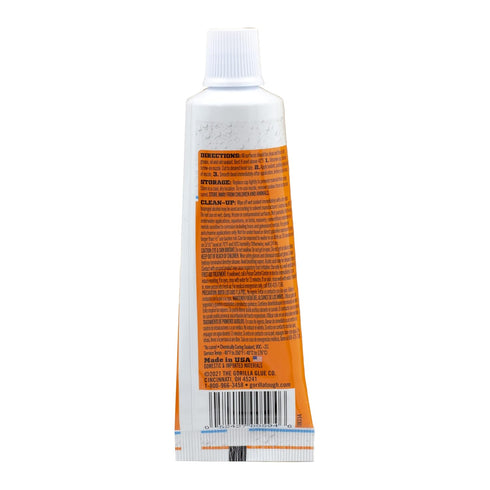 Gorilla Waterproof Caulk & Seal, 100% Silicone Sealant, White, 2.8oz Squeeze Tube (Pack of 2)