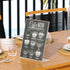 NIUBEE Acrylic Sign Holder, 8.5 x 11 Inches Slanted Back, Clear Plastic Table Stand for Office, Store, and Restaurant