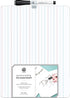 U Brands Dry Erase Lap Board, Double Sided, Ruled and Plain, 9 x 12 Inches, Dry Erase Marker Included (484U06-24) by U Brands