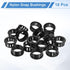 18 Grommet, 1" Grommet Grommets uxcell Pcs Cable Snap Bushing Mounting Dia Black Round Nylon Snap in Cable Protector