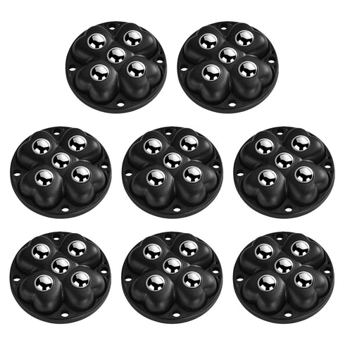 Self Adhesive Caster Wheels, 360 Swivel Stainless Steel Rollers,Low Profile Rollers for