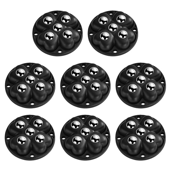 Self Adhesive Caster Wheels, 360 Swivel Stainless Steel Rollers,Low Profile Rollers for
