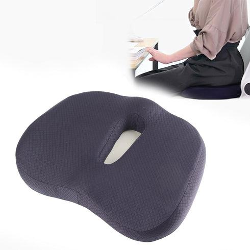 Memory Foam Seat Cushion, Non Slip Ergonomic Car Seat Cushion for Office Chair, Wheelchair, Driving