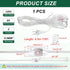 PATIKIL 15 Feet Lamp Cord with Plug, UL List Lamp Power Cord with Full Range Rotary Lamp Switch Stripped Ends Ready