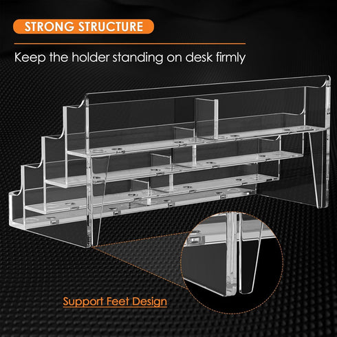 MaxGear Acrylic Business Card Holder for Desk, Multiple Business Card Holders, Card Display Holder, Clear Plastic