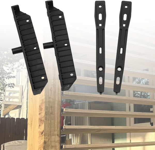 Deck Sunblind System Brackets, Louver Hardware Kit for Blinds and Shutters, Each