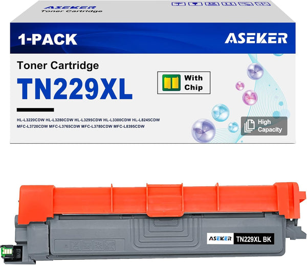 TN229XLBK Toner Cartridge Compatible for Brother TN229 TN229XL, Works with Multiple Brother Printers