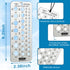 Drill Gauge, Stainless Steel Drill Bit Size Gauge for 1/16'' to 1/2'' Hole Measurement Tool