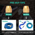 4pcs Premium Solid Brass Pneumatics Reusable Hose-End Repair Fitting, 1/4" Barb for 1/4-Inch ID Polyurethane Hose