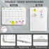 Large Dry Erase Calendar Whiteboard for Wall, Polegas 24" X 18" Magnetic Double Sided Calendar for Home School Office