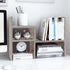 Jerry & Maggie Wooden Desk Organizer for College Dorm Decor, Office Supplies, Makeup Organizer, Grey Oak