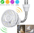 Smartlight,360 5W 1 Plug in Motion Sensor Night Light Indoor, PIR Infrared Motion-Activated LED Night Light for AC