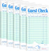 Darcvds 5 Pack Guest Check Books, Server Note Pads for Restaurant, Green Waiter
