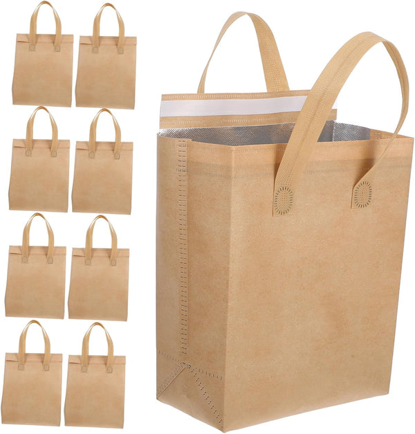 SOLUSTRE 50pcs Insulated Grocery Bags Insulated Take Out Bags Bulk Snack Cup