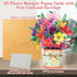 Tidponra 3D Paper Flower Pop Up Cards, Lilies Flower Bouquet Card Popup Greeting Cards for Mother's Day, Graduation