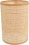 Kichvoe Rattan Woven Lamp Shade 8.07X5.51X5.51In for E14 E27 Table and Floor
