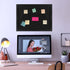 TORASO Cork Board Bulletin Board, 19.7 X 29.5 inch with Pins, Eye Bolts, Gaskets, Screws for Office and Home
