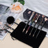 WEMATE 8Pcs Ballpoint Pens Set, Metal Crystal Diamond Glitter Pens for Journaling, Black & Blue Ink