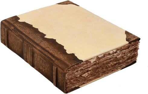 Rustic Vintage Leather Spine Bound Journal, 200 Pages, 6"X4"(A6), Brown, Handmade Antique Deckle Edges