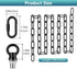 10 66 garini Feet Industrial Black Light Fixture Chain, Adjustable Metal Pendant Chandelier Chain Extension