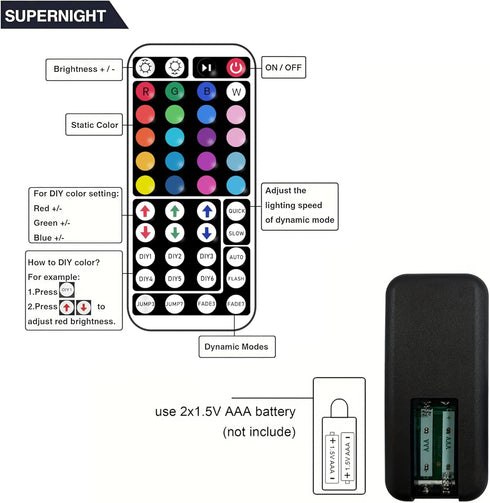 NBBUFF 3.28 ft Smart RGB LED Strip LightsControl via App or RemoteFeatures Music Sync and Timer FunctionsPerfect