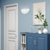 4271-91 1 Livex Lighting Home Basics Light Brushed Nickel Wall Sconce with White Alabaster Glass