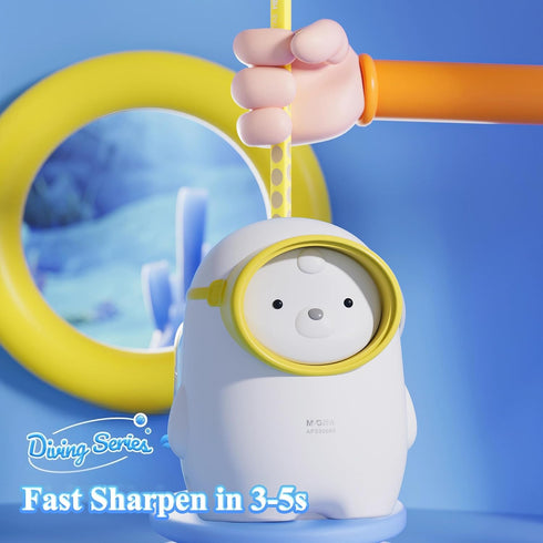 M&G Electric Pencil Sharpener, Portable Battery/USB Dual Power Operated Sharpener for Kids & Students
