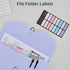 JARLINK 7 Pockets Expanding File Folder, A4 Size Accordion File Folders with 12 Labels, Cute Paper Organizer for Home