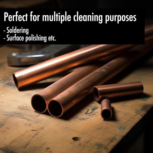 6pcs Copper Tube Pipe Cleaner, 1/2” 3/4” 1” Pipe Cleaning Brush Set, Stainless Steel Wire Bore Brushes for Power Drill