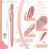 PerKoop 30 Pcs Baby Shower Pens Favors, Bulk Rose Gold Ballpoint Retractable Gel Ink Pens for Guests Gifts