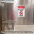 iSYFIX Restricted Area Stickers – 2 Pack 10x7 Inch – Do Not Enter, Employees Only Signs
