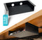 Under Desk Storage Shelf, Carbon Steel Under Tray, Small Shelf for Desk, Under Table Storage, Gaming Desk Accessories
