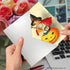 The Best Card Company - 1 Happy Halloween Card with Envelope, Fun Spooky Festive Card for Halloween - Vintage Pumpkins