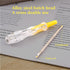 Fielect Voltage Tester Screwdriver Pen Light, AC 100-500V Circuit Tester with Dual Head Slot
