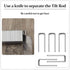 100 (0.6 0.19) Jetec Pcs Plantation Shutter Repair Kit Replacement Louvers Staples Window Blind Tilt Rod Operable