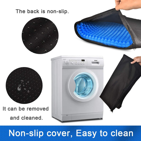 OMCOZY Gel Seat Cushion, Cooling seat Cushion (Super Large & Thick), Breathable Honeycomb Design Absorbs Pressure