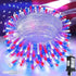 4th of July Red White and Blue Lights, Connectable 200 LED 66FT