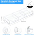 WORHE Clear Acrylic Sticky Note Holder, 3 in 1 Memo Holder Desk Organizer for Office Home, 3"x3" Note Pad Holder (BQ211)
