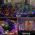4 Pack 33ft 100 8 YEGUO Multicolor Solar Fairy Lights, Each LED Christmas Lights Outdoor Waterproof, Modes Sliver Wire