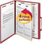 Smead Classification Folder, Letter Size, 2/5 Right of Center, 1 Divider, Red, 10 Per Box