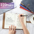 Xinnun 6 Set Leather Journal Writing Notebooks, Life Tree Refillable Hardcover Notebook with Ballpoint Pens